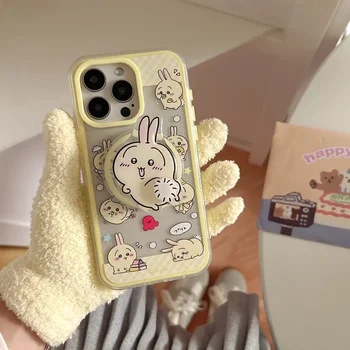 Usagi Magnetic Grip Holder Magsafe Wireless Charge Phone Case For iPhone 16 15 14 13 Pro Max Cover