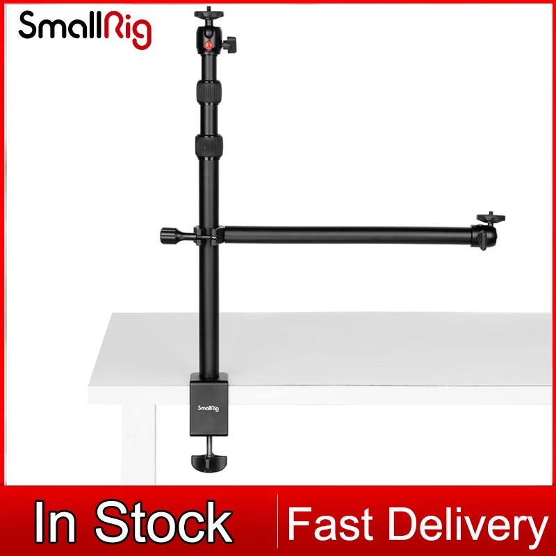 Smallrig Dt-30 Extend C Treppiede Morsetto Desk Light Stand Live Boom Arm Con Testa A Sfera Per Ring Light Dslr Camera Smartphone Gopro