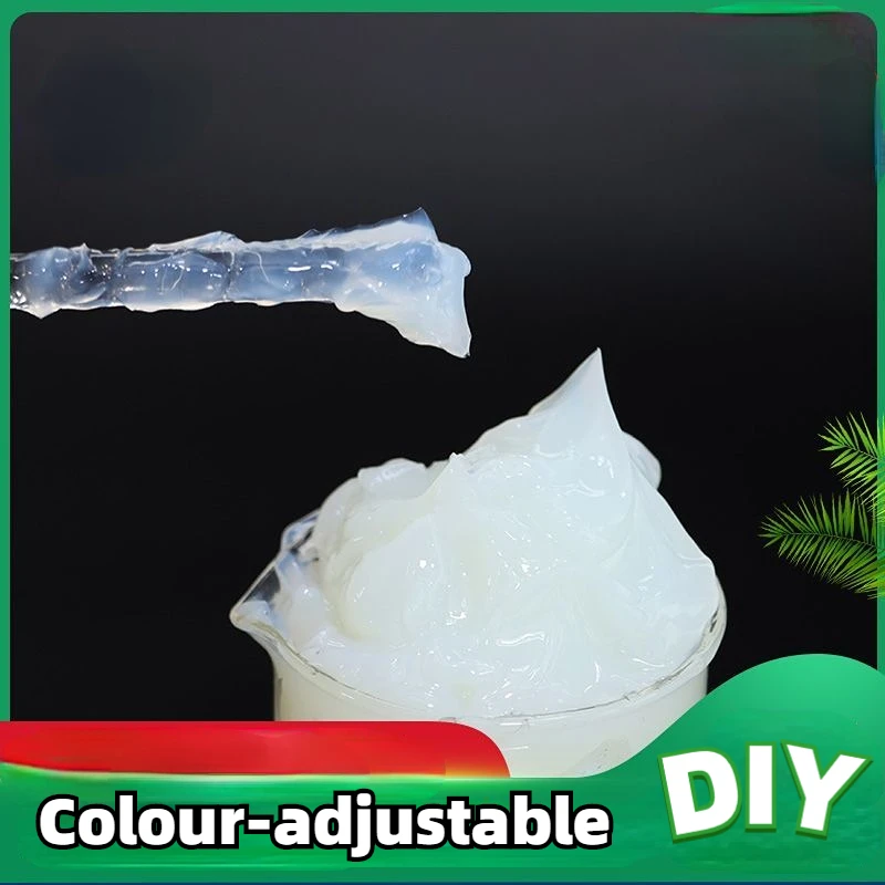 1Kg Barrel of Simulated Cream Glue Transparent Jam Crystal Glue with Colour Mixing Crafting Tools and Accessories DIY