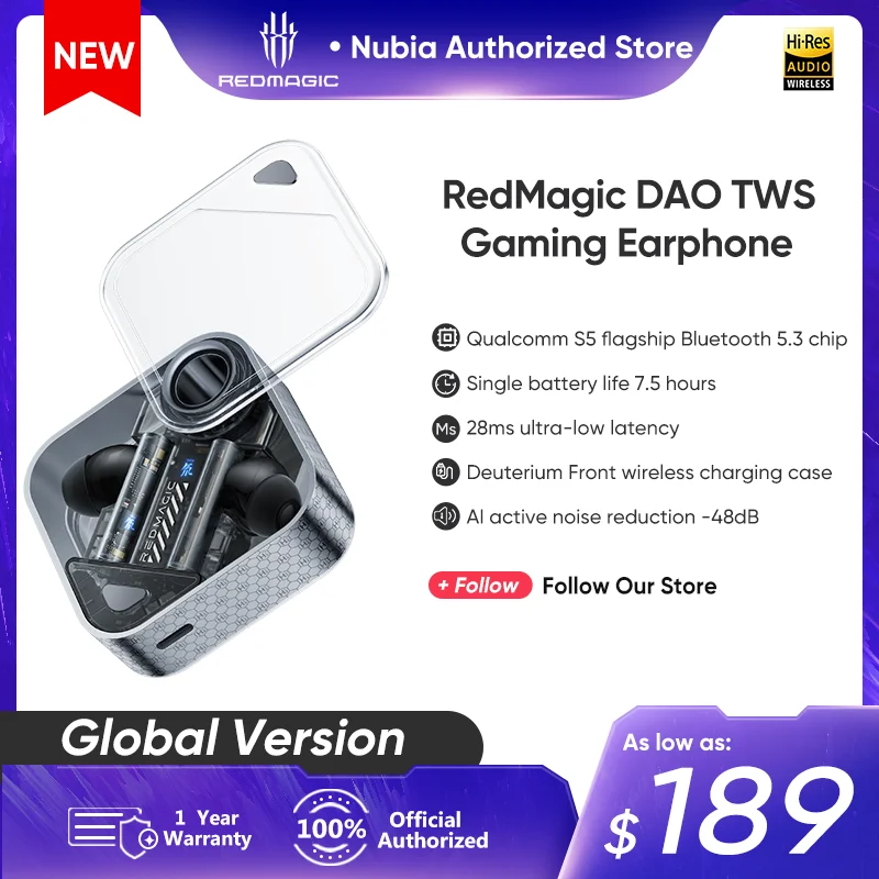 ΠΠ³ΡΠΎΠ²ΡΠ΅ Π½Π°ΡΡΠ½ΠΈΠΊΠΈ Red Magic DAO TWS, Π±Π΅ΡΠΏΡΠΎΠ²ΠΎΠ΄Π½ΡΠ΅ Π½Π°ΡΡΠ½ΠΈΠΊΠΈ-Π²ΠΊΠ»Π°Π΄ΡΡΠΈ Ρ Π°ΠΊΡΠΈΠ²Π½ΡΠΌ ΡΡΠΌΠΎΠΏΠΎΠ΄Π°Π²Π»Π΅Π½ΠΈΠ΅ΠΌ ΠΈ Π½ΠΈΠ·ΠΊΠΎΠΉ Π·Π°Π΄Π΅ΡΠΆΠΊΠΎΠΉ 28 ΠΌΡ, 7,5 ΡΠ°ΡΠΎΠ², Bluetooth Π½Π°ΡΡΠ½ΠΈΠΊΠΈ ΠΠ³ΡΠΎΠ²ΡΠ΅ Π½Π°ΡΡΠ½ΠΈΠΊΠΈ Red Magic DAO TWS, Π±Π΅ΡΠΏΡΠΎΠ²ΠΎΠ΄Π½ΡΠ΅ Π½Π°ΡΡΠ½ΠΈΠΊΠΈ-Π²ΠΊΠ»Π°Π΄ΡΡΠΈ Ρ Π°ΠΊΡΠΈΠ²Π½ΡΠΌ ΡΡΠΌΠΎΠΏΠΎΠ΄Π°Π²Π»Π΅Π½ΠΈΠ΅ΠΌ ΠΈ Π½ΠΈΠ·ΠΊΠΎΠΉ Π·Π°Π΄Π΅ΡΠΆΠΊΠΎΠΉ 28 ΠΌΡ, 7,5 ΡΠ°ΡΠΎΠ², Bluetooth Π½Π°ΡΡΠ½ΠΈΠΊΠΈ