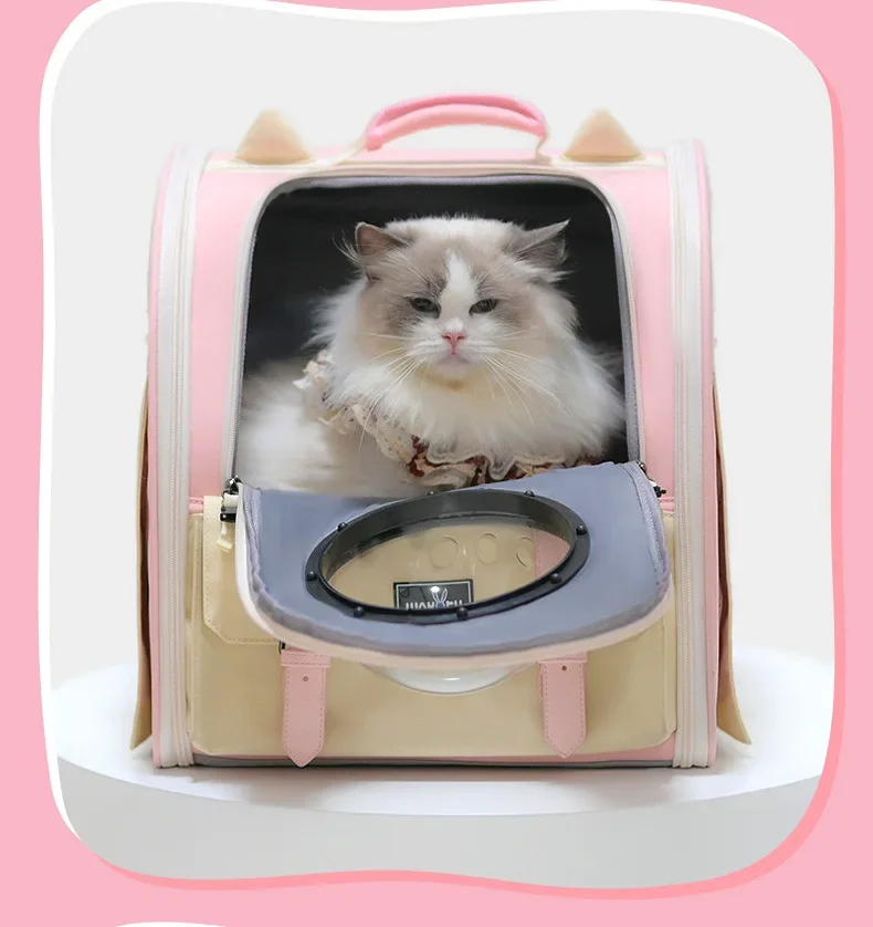 

Cat Bag Go Out Portable Space Capsule Backpack Air Box Cat LitterLarge Capacity Cat Capsule Pet Carrier Bag Portable Backpack