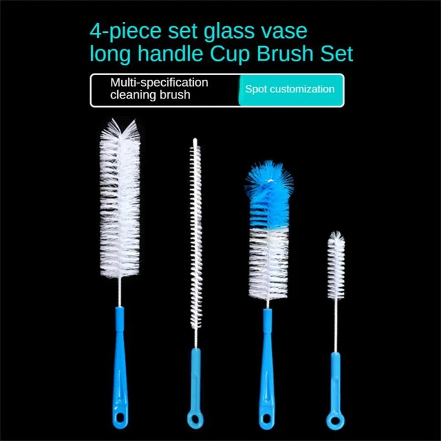 Long Handle Cleaning Brush Sets For Narrow-mouth Baby Bottle Pipe Bong  Washing Sports Water Bottle Glass Tube Cleaner Tools - AliExpress