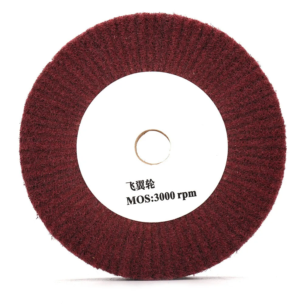 Nylon faser klappe Poliers cheibe Scheibe Schleif mittel Nylon faser Vlies Scheuer schwamm Polier kissen Schleif klappens cheibe 150/200mm – Detail 6