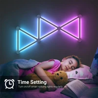 Splicing Light DIY Atmosphere Light RGB Smart Wall Light Voice Control Lamp for Esports Room Bedroom Bar Decoration Night Light 5