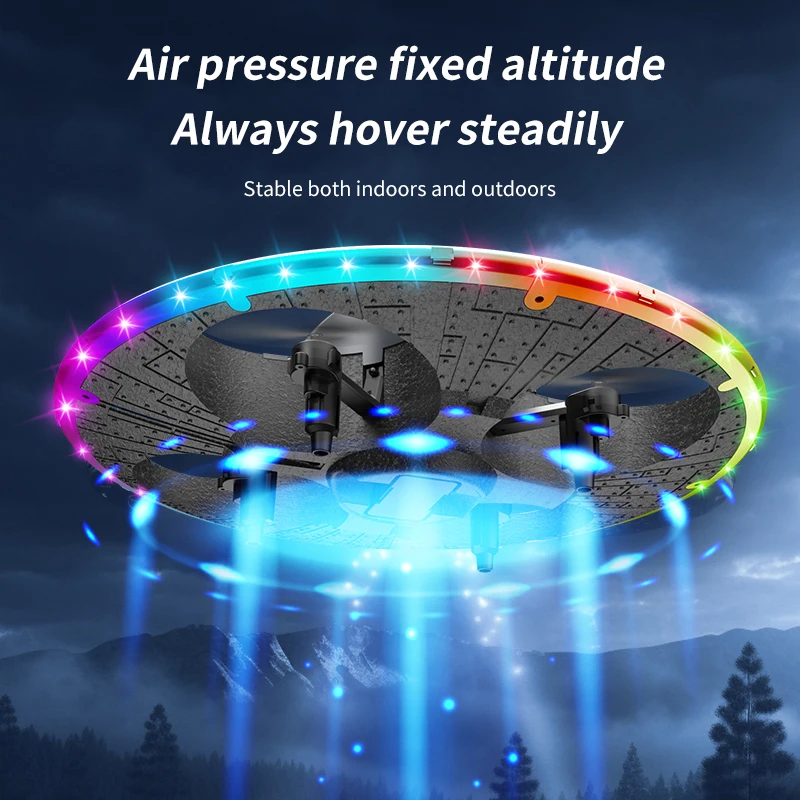 KBDFA UFO RC 드론, 전문 듀얼 HD 카메라, 항공 사진, FPV 헬리콥터, 장애물 회피, 접이식 RC 쿼드콥터 장난감