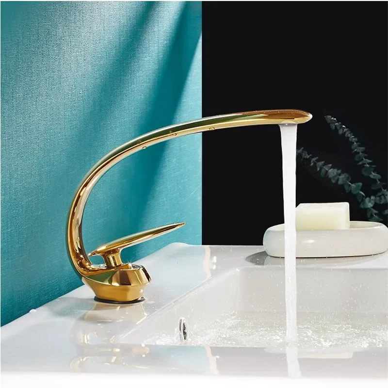 Description Picture 2 of itemBasin Faucet Black Sink Mixer Tap Brass Hot and Cold Rose Gold Wash basin Single Handle Crane For Bathroom