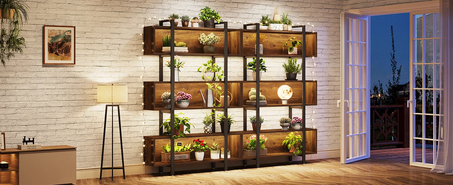 TRIBESIGNS 6-TIER BOOKCASE