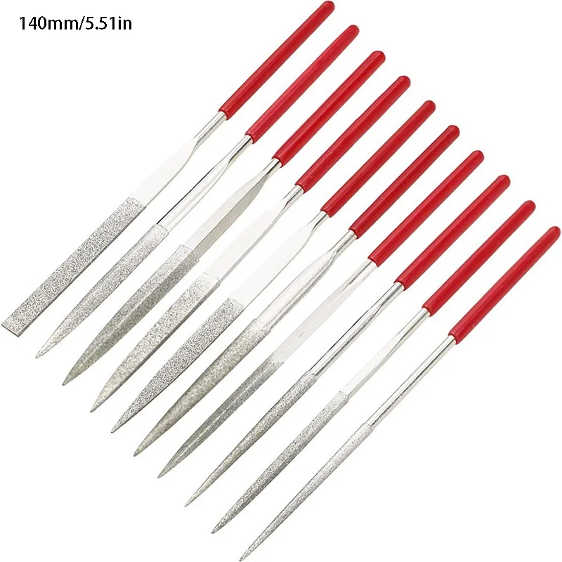 10Pcs Diamond Needle File Set For Jewelry Metal Wood Ceramic Glass Stone Craft Sharping Working Hand Carving Tool