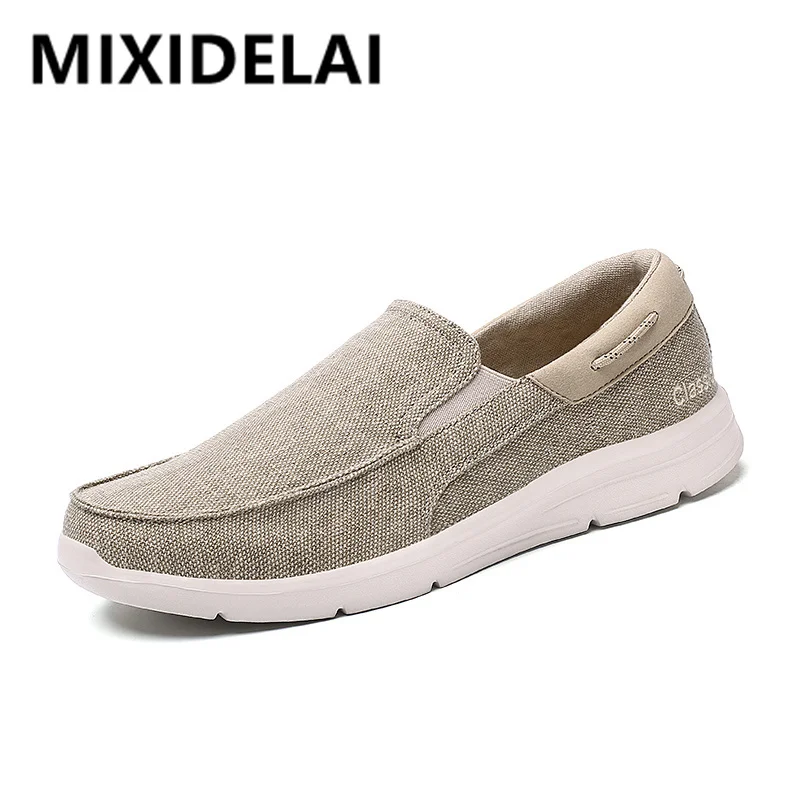 Large Size Outdoor Mens Casual Shoes Denim Canvas Shoes Vulcanize Fashion Designer Breathable Walking Men Sneakers Loafers