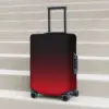 Bright Red And Black Ombre Suitcase Cover Flight Minimalist Gradient Useful Luggage Supplies Business Protector 1