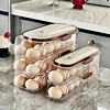 1PCS Home Refrigerator Egg Organizer Sliding Egg Carton Automatic Egg Roller Organizer Kitchen Countertop Egg Shelf 5