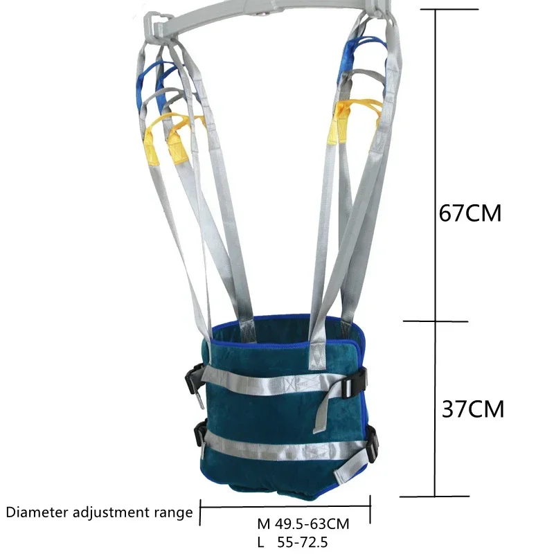 Full Body Lift Sling Walking Standing Rehabilitation Transfer Belt Bed Wheelchair Sit-Stand Moving Belt for Totally paralyzed