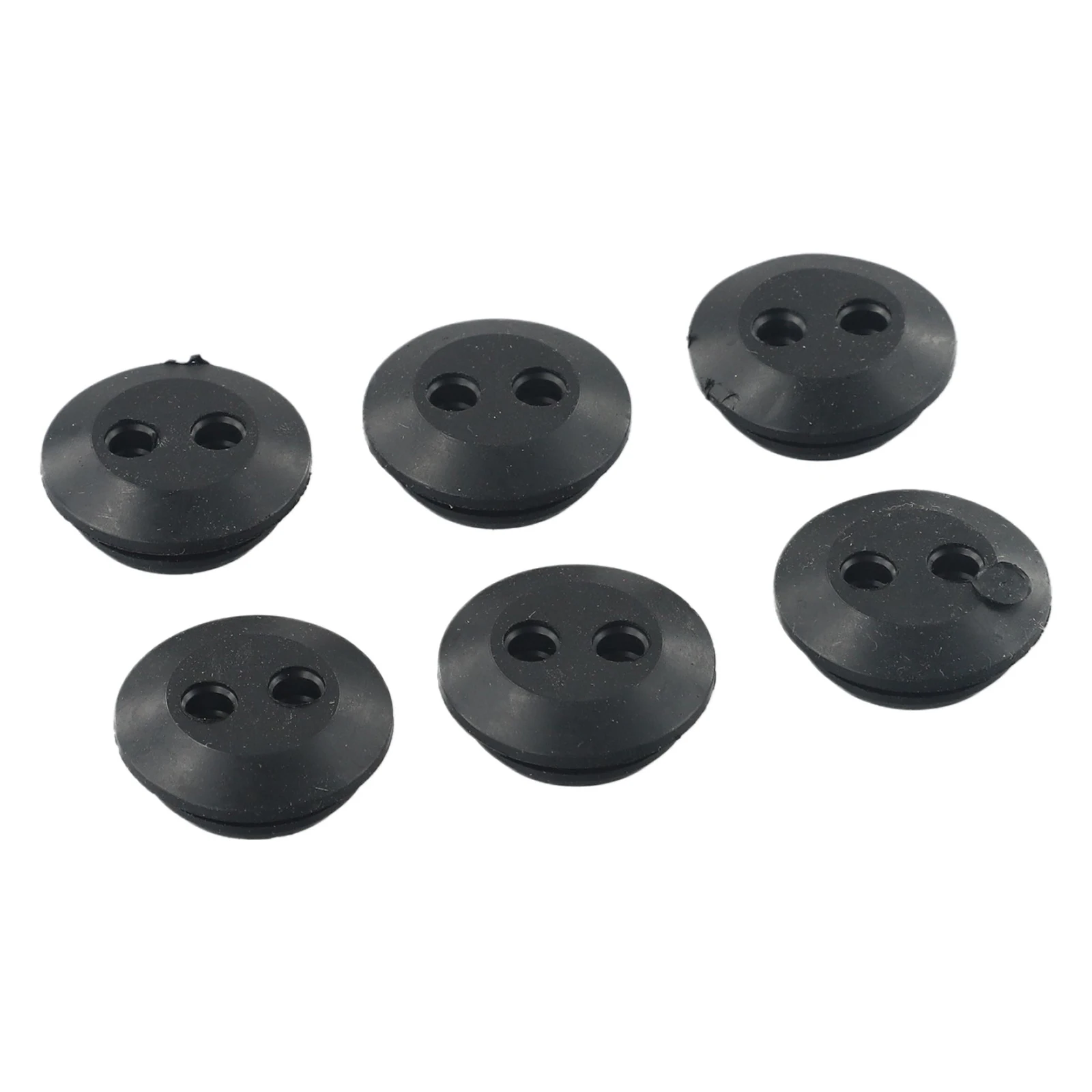Description Picture 6 of itemNew Practical Rubber Grommet 6Pcs Brush Cutters String Trimmer Parts 2 Holes Hedge Trimmer Outdoor Power Equipment Replacement