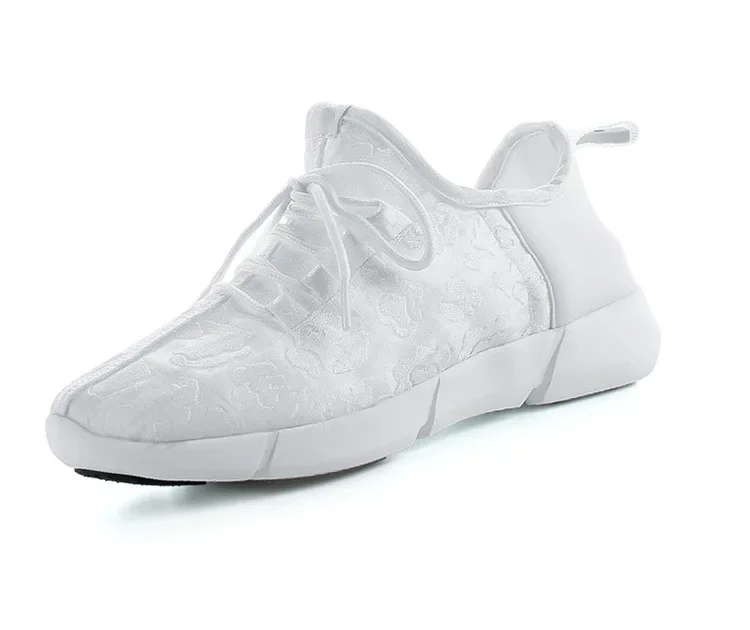 Luminous Sneaker Boy Men Women LED Light Shoes Girl Glowing Children Flashing With Light Adult USB Charge Kids Fiber Optic Shoes 5