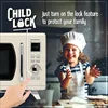 Nostalgia Mid-Century Retro Countertop Microwave Oven,900-Watt, 0.9 cu ft, 8 Pre-Programmed Cooking Settings,Digital Clock,Cream 4