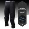 Men's Sports 3/4 Cropped Pants Padded Running Leggings Mens Joggers Elastic Compressions Sweatpant Football Basketball Trousers 2