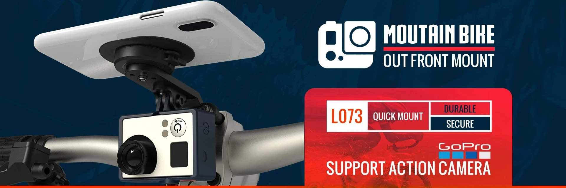 Soporte para Teléfono de Bicicleta para Accesorios GoPro, Compatible con GoPro Hero 13 12 11 10 9 8 7 6 5 Black Set y pa