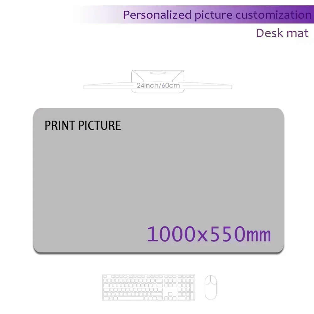 Personalized 120x50 cm Custom Image Gaming Deskmat - High-Definition Printing, XXL Rubber Mouse Pad