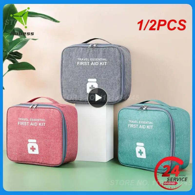 

1/2PCS Empty Large First Aid Kits Portable Outdoor Survival Disaster Earthquake Emergency Bags Big Capacity Home/Car