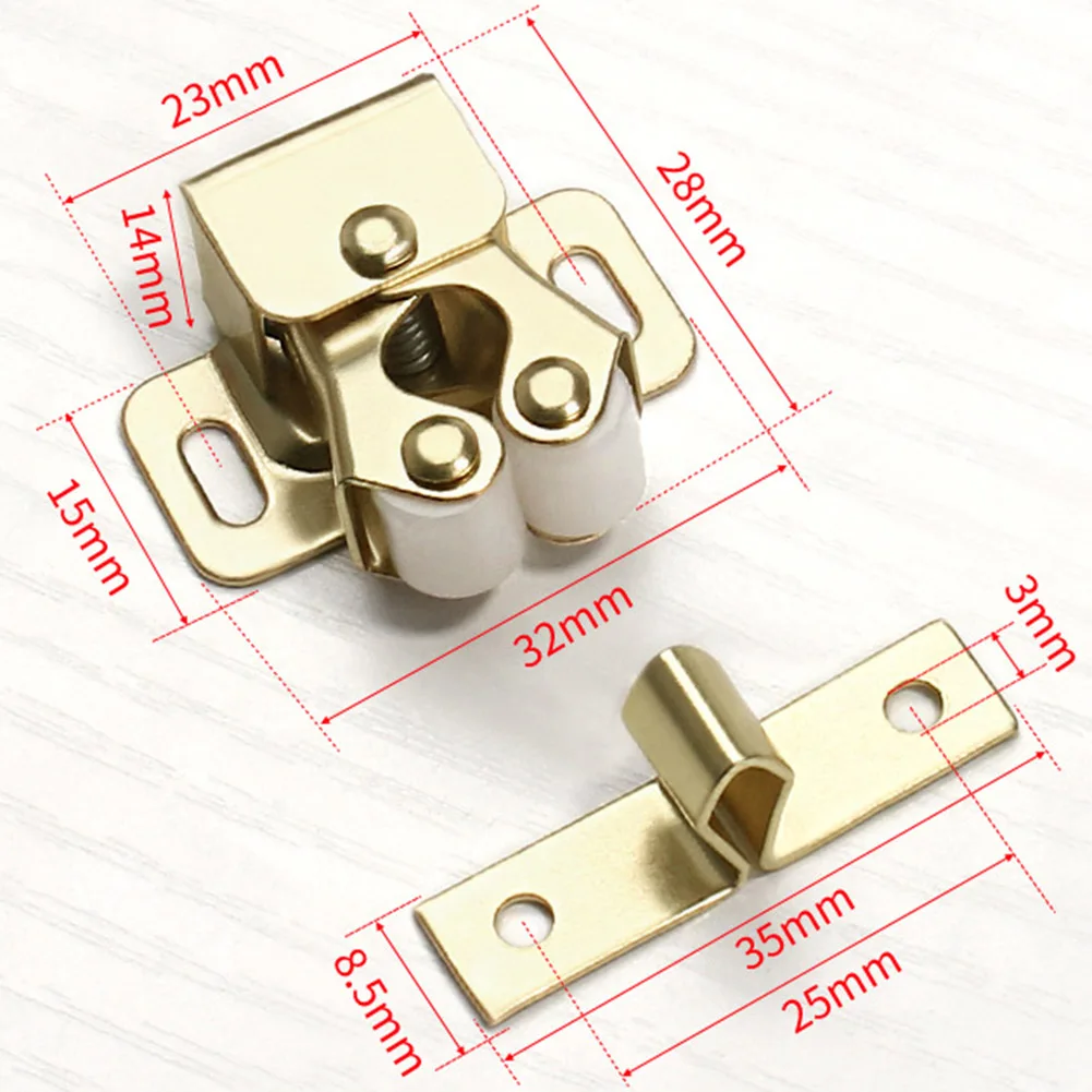 Description Picture 5 of itemHigh Quality Brand New Close Latch Door Cabinet Catch Caravan Cupboard Stainless Steel Double For Motorhomes Home