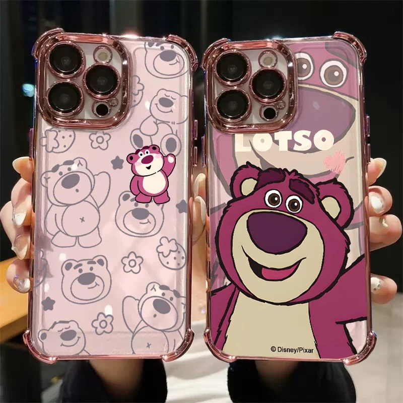 Winnie Pooh Bear Plating Phone Case - Charming and Durable Cover