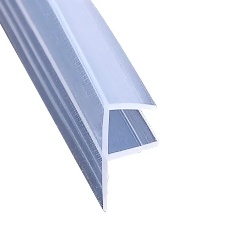Door Seal Strip Sealing Strip Tape Window Seal Strip Sealing Tape Rubber Seal Strip Rubber Door Weatherstripping Shower Door Seal Silicone Seal Strip Door Weatherstripping Rubber Shower Seal Sealing Strip Shower Water Barrier Waterproof Tape 2 Meter/lot Widened F/h shape silicone rubber for 6/8/10/12 mm glass
