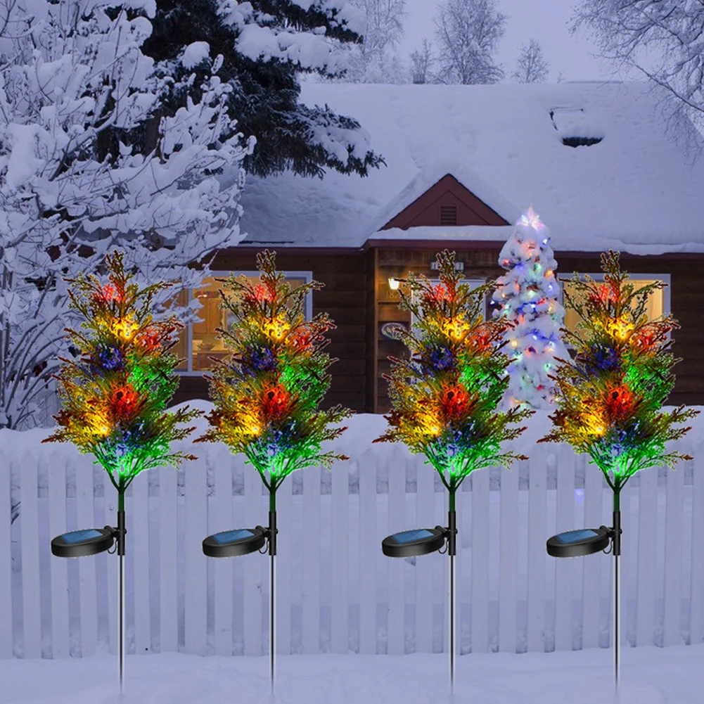 

2/4 шт., водонепроницаемые садовые светильники на солнечной батарее