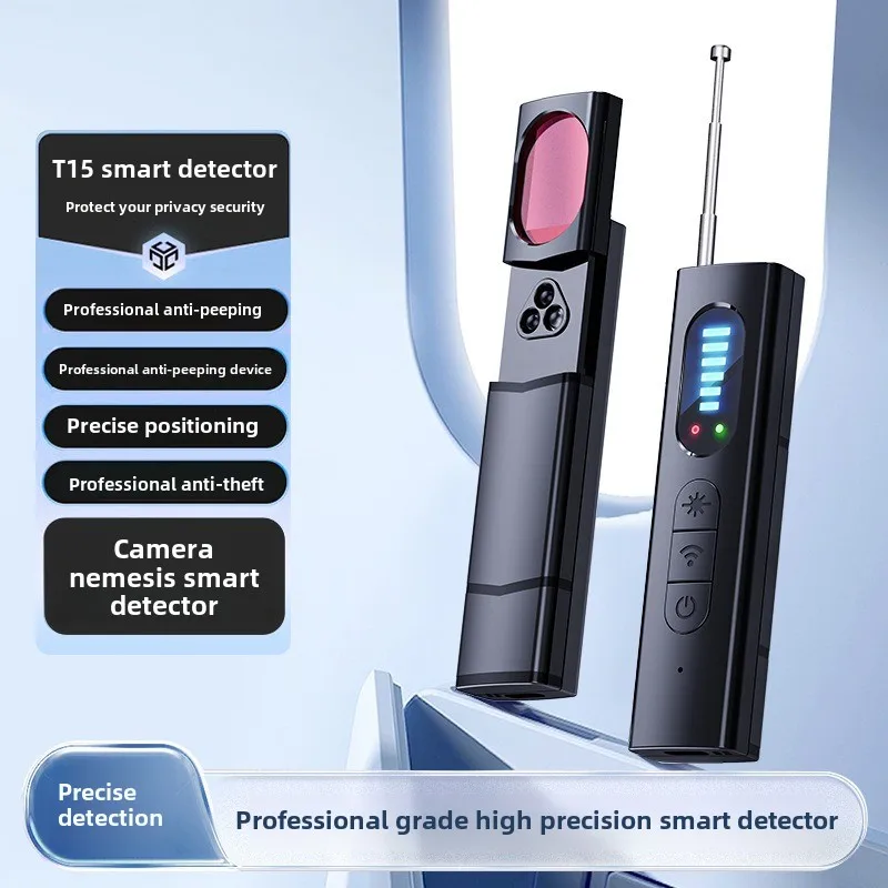 T15 Camera Detector Wireless Signal Infrared Scanner Anti-Location Listening Hotel Anti-Spying Detector