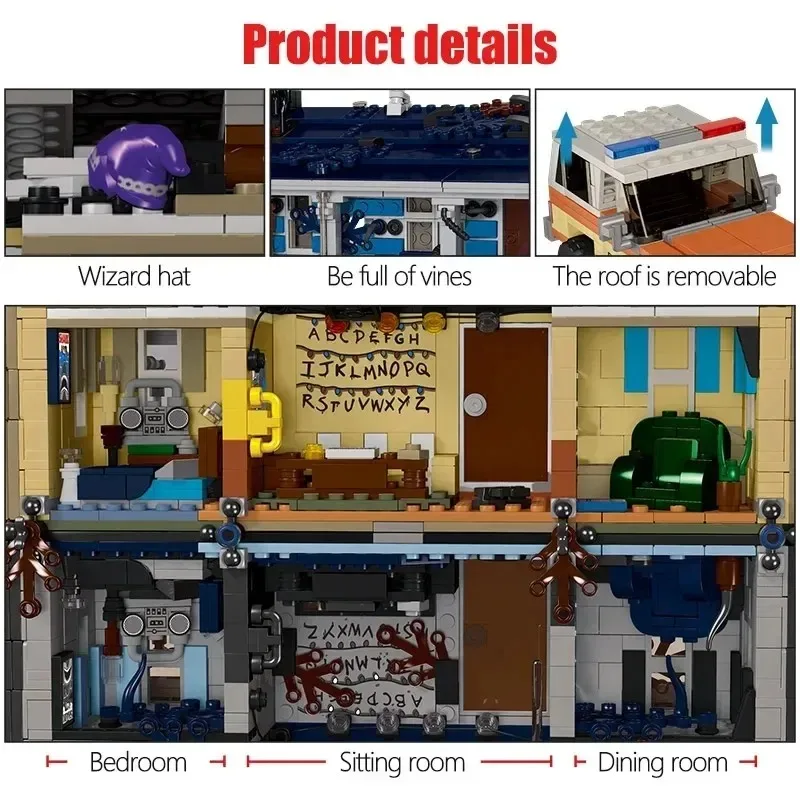 Building Blocks Model Brick Kit 2499Pcs The Upside Down Compatible 75810 For Kids Adult Christmas Birthday Toys Gifts