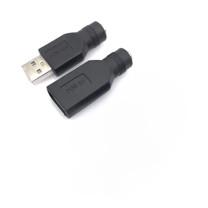 DC 5.5 * 2.1MM Power Converter USB Male Female To DC Male Female 5V Plug Charging Adapter Round Power Adapter Converter Heads