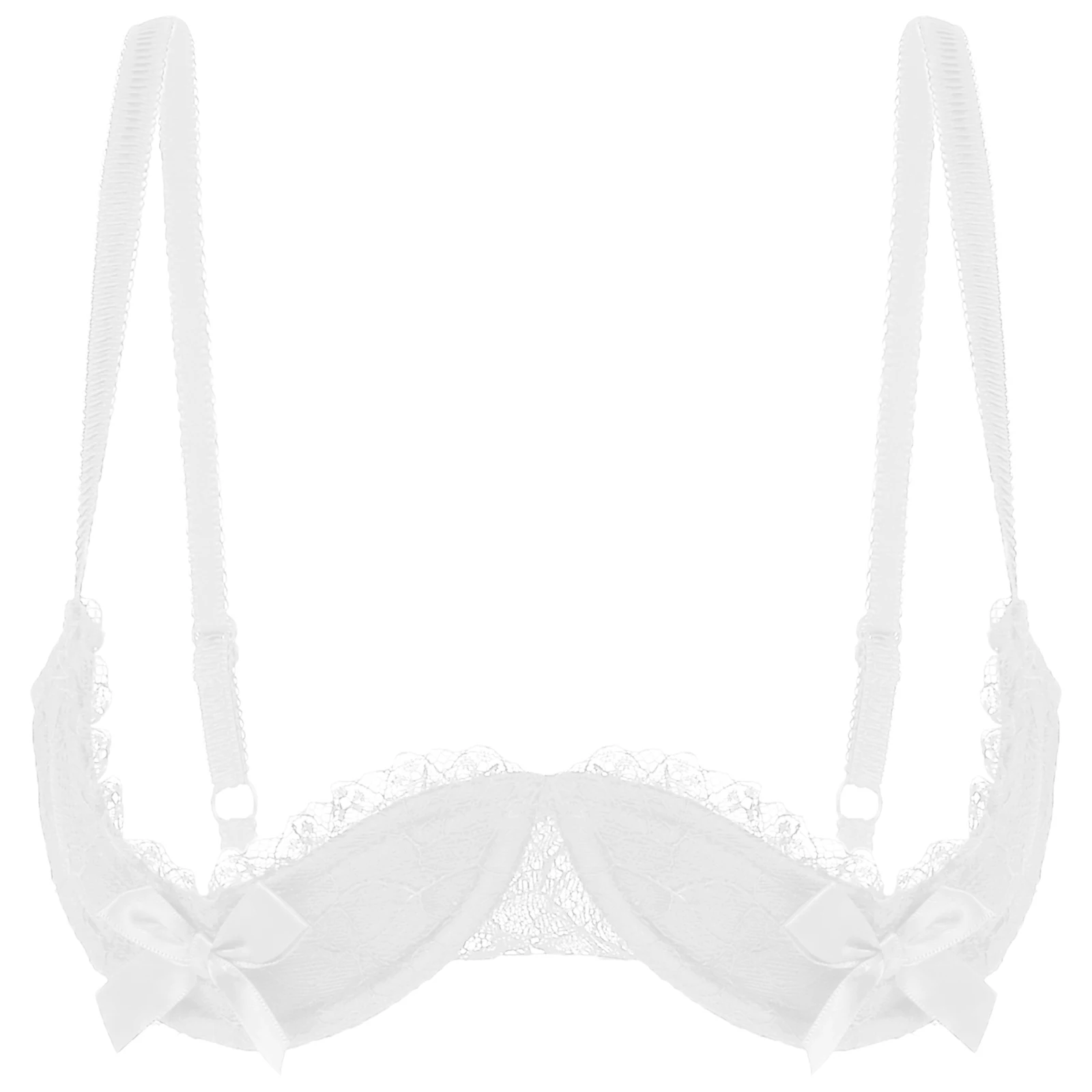 Half Cup Underwire Lace Bra, Half Cup Push Bras