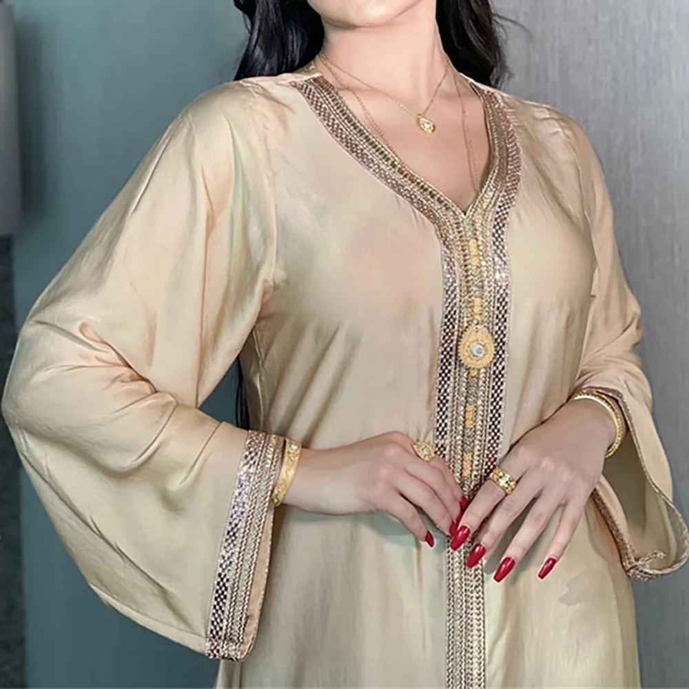 Исламский кафтан марокканский халат ИД Мубарак Abaya женское платье мусульманский