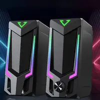 Bluetooth RGB computer speaker, desktop computer speaker, laptop speaker, desktop stereo speaker, USB powered, with LED ambient 1