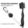 Golf Club Cleaner and Golf Club Brush 2 in 1 Retractable Zip-line Buckle and Retractable Sharp Pick Brush Head Wire Bristles 4