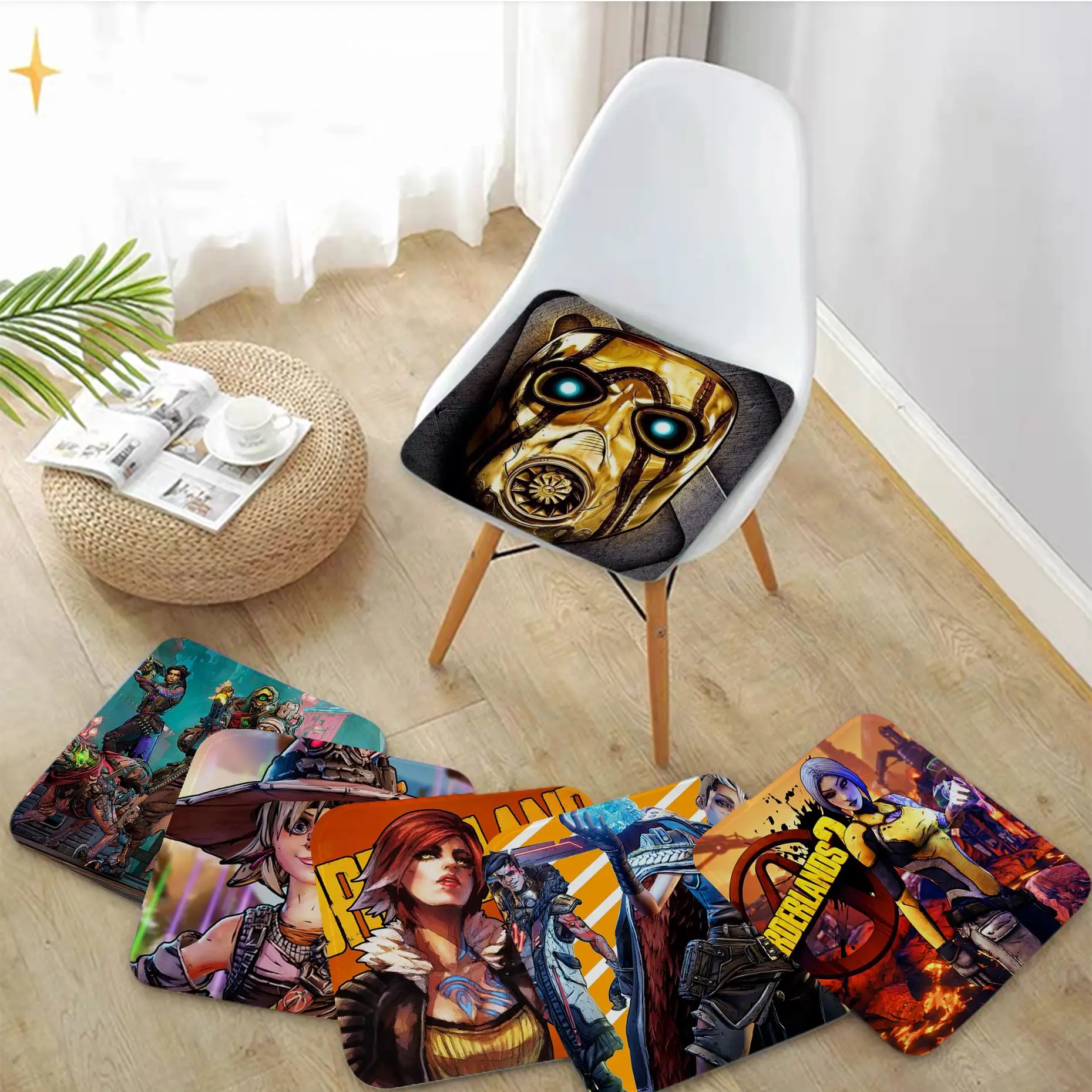 B-Borderlands-Tappetino Per Cuscino Da Gioco Tappetino Per Sedia Europeo Cuscino Per Sedile Morbido Per Sala Da Pranzo Patio Home Office Garden Sofa D