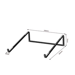 Adjustable Aluminum Laptop Stand with Heat Dissipation (BLACK)