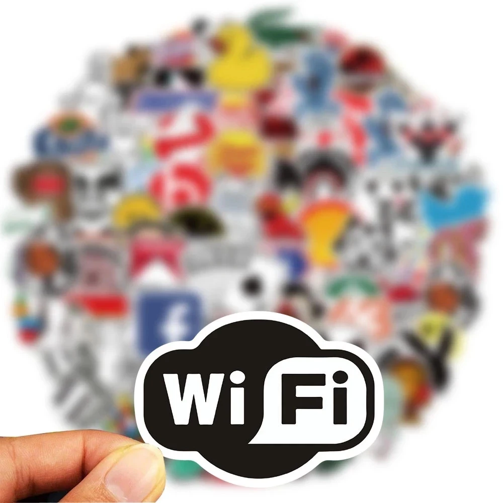 10/30/50/100PCS 멋진 패션 브랜드 로고 스티커 미적 스케이트 보드 노트북 오토바이 전화 자동차 낙서 스티커 데칼 아이 장난감