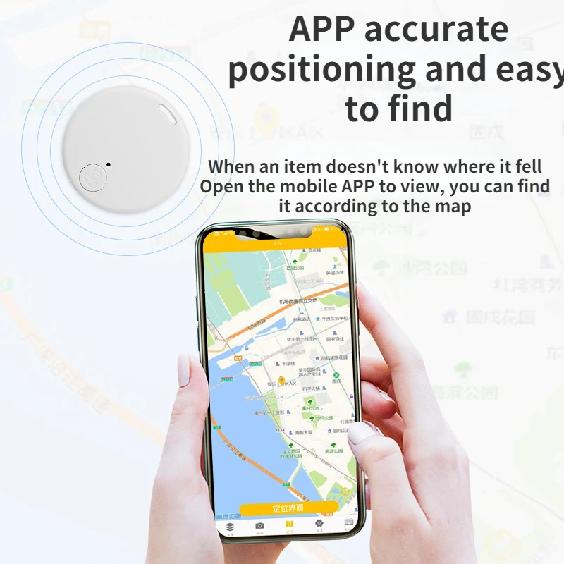 Portable GPS Tracker for Old Men Kid Pet Bluetooth-compatiable 5.0 Mobile App Tracking Smart Anti-loss Device Cat Dog Locator15m gps tracker gps locator anti lost tracker bluetooth tracker bluetooth gps tracker