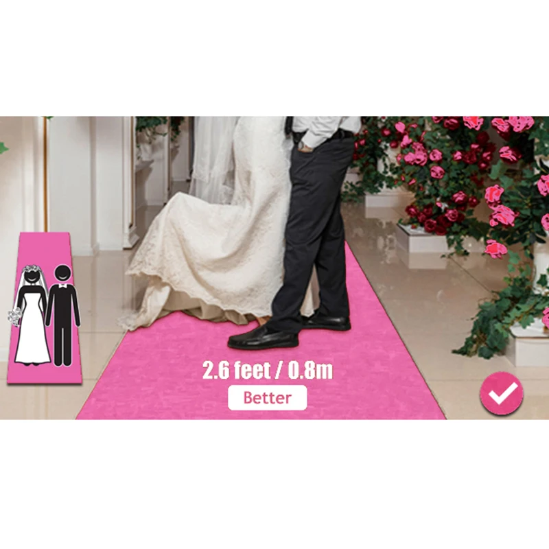 Pink Wedding Carpet, Birthday Celebration, Luxurious Hotel Runway Carpet, Party Corridor, Proposal Ceremony