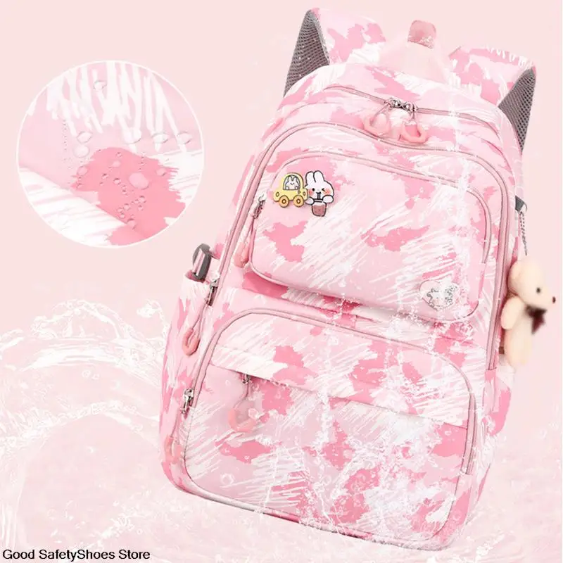Trolley Schoolbag Kids Wheel School Backpack Removable Children School Bags For Girls With Wheels Kids Girls Luggage Book Bags 4