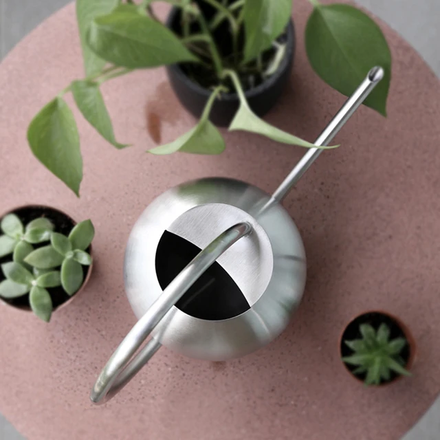 1000 Ml Gömb Alakú Rozsdamentes Acél Otthoni Hosszú Kifolyó Öntözés Beltéri Növények Korróziós Iroda Fogantyúkerttel - Image 3