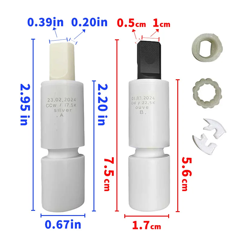 GROHE 49535000 20mm 소프트 클로즈 핏 39 시리즈 유로 큐브 세라믹 시트와 호환되는 변기 댐퍼