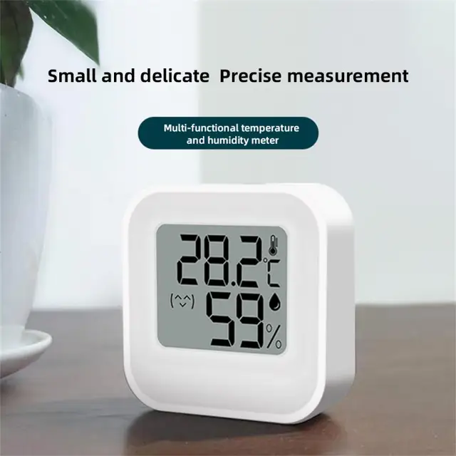 Beltéri Hőmérséklet Páratartalommérő Mini Lcd Digitális Higrotermográf Hőmérő Higométer Pontos Mérési Műszerszoba - Image 5