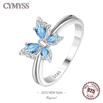 925 Sterling Silver Butterfly Zirconia Ring – Women’s Wedding & Party Jewelry
