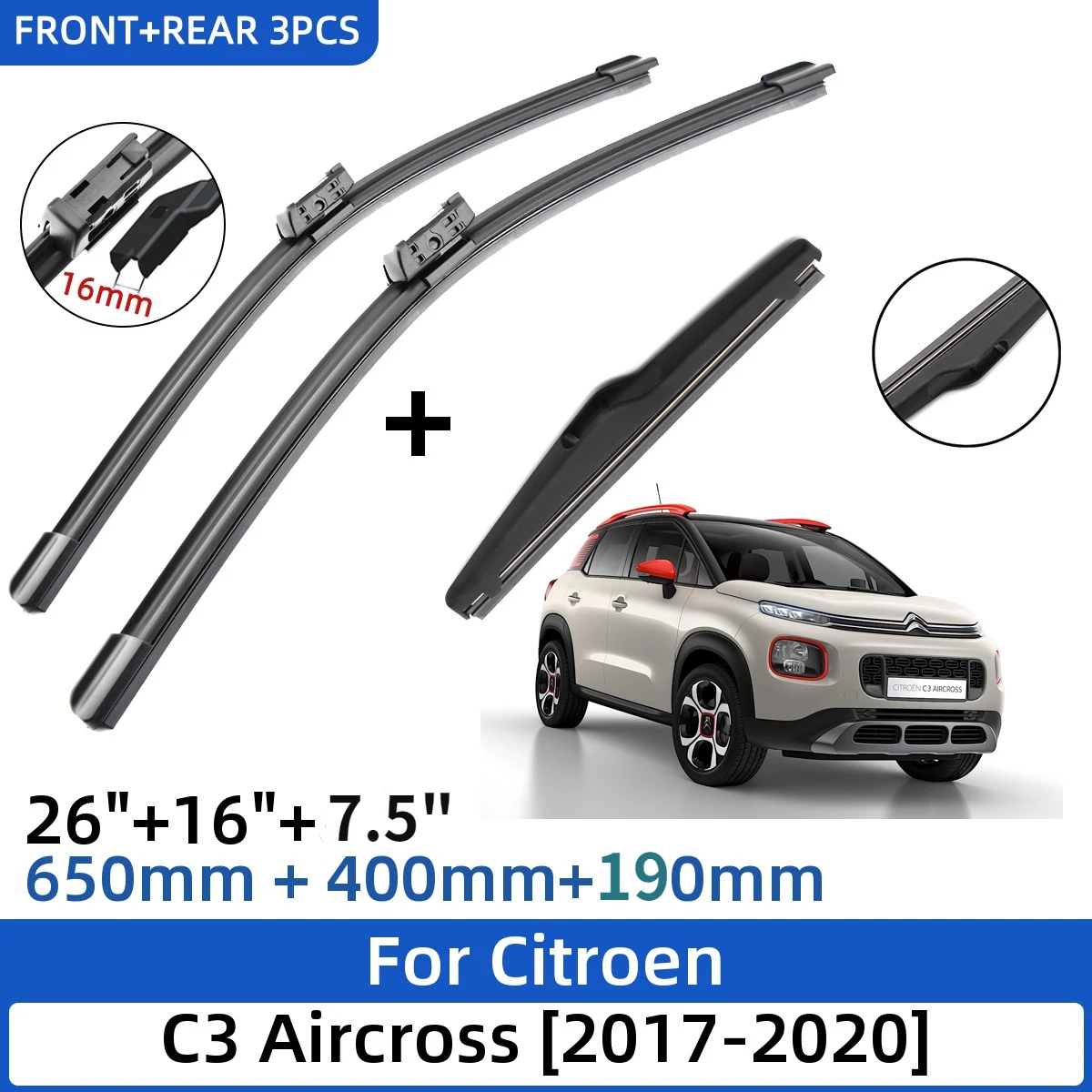 For Citroen C3 Aircross 2017-2020 26