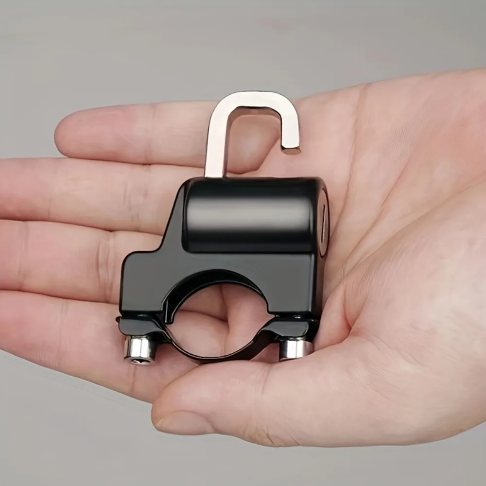 Anti-theft Helmet Lock Handlebar Mount Motorcycle Electric Motorbike Universal Security Metal Lock