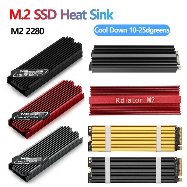 M.2 SSD NVMe Dissipateur De Chaleur, radiateur M2 NGFF 2280 SSD Disque Dur  En Aluminium Dissipateur De Chaleur M.2 Radiateur De Refroidissement Pad  Thermique Pour PC De Bureau - AliExpress