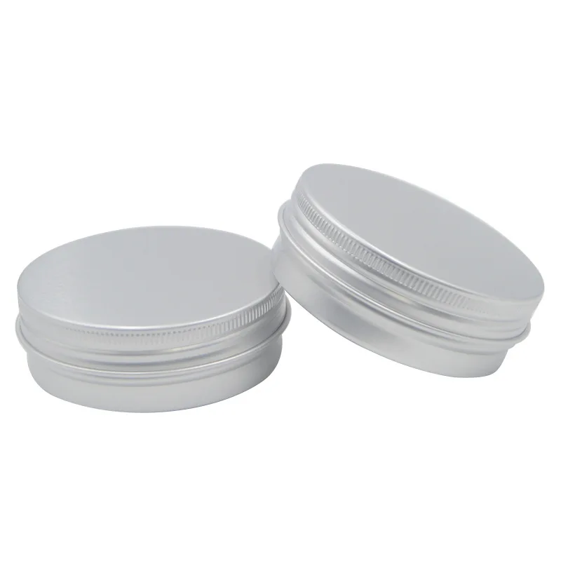 200pcs 80g Empty Aluminum Tin Jar With Clear Window Lid Round Nail Candle Spice Face Cream Cans Container Jewlery Storage Pot 6