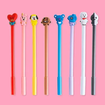 24 penne per animali dei cartoni animati, simpatici cartoni animati, penne a inchiostro gel per ragazzi e ragazze, adatte per strumenti di scrittura, materiale scolastico Kawaii, cancelleria