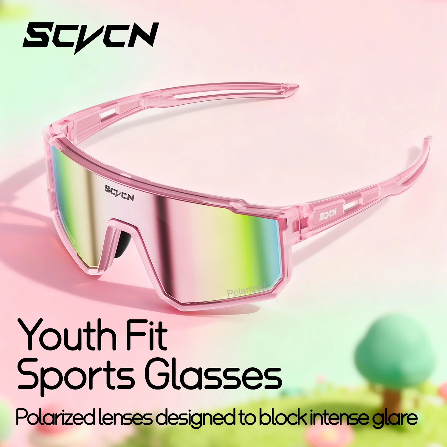 SCVCN Kids Photochromic Sunglasses Kids Polarized Cycling Glasses Sports UV400 Boy Baseball Outdoor Eyewear Running Hiking